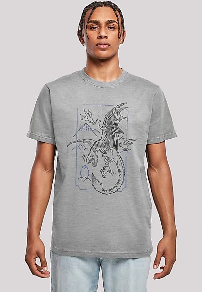 F4NT4STIC T-Shirt "Harry Potter Dragon Line Art" Print günstig online kaufen