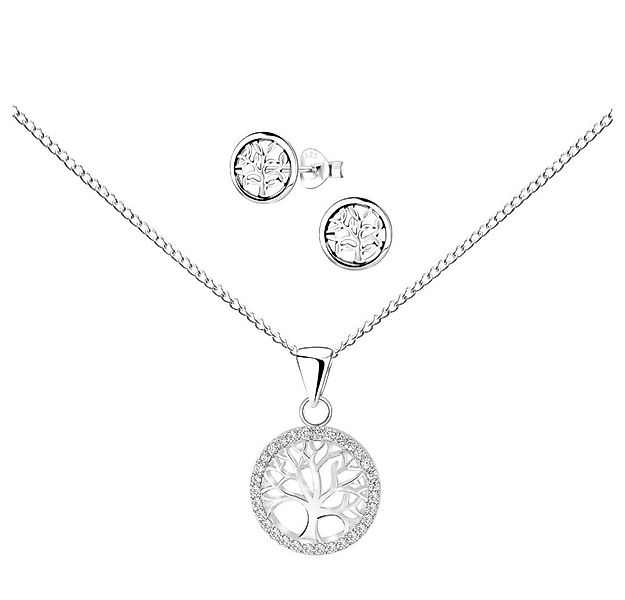 ALEXANDER YORK Schmuckset Schmuckset, Lebensbaum, TREE OF LIFE Zirkonia wei günstig online kaufen