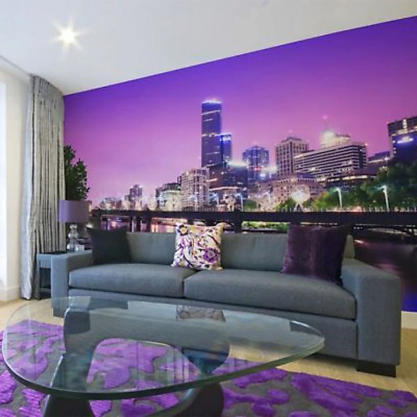 artgeist Fototapete Yarra river - Melbourne mehrfarbig Gr. 450 x 270 günstig online kaufen