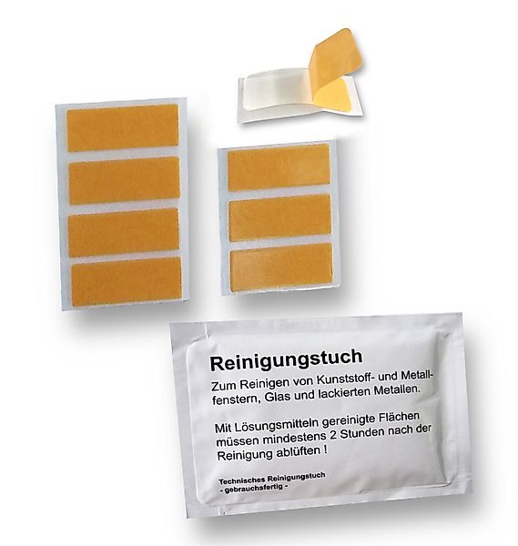 nodeko Klebe-Plissee 8 Stück Klebefolien transparent günstig online kaufen