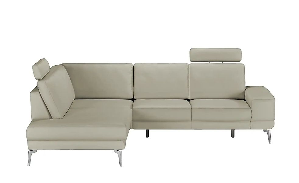 meinSofa Ecksofa aus Leder Dana ¦ grau ¦ Maße (cm): B: 269 H: 86 T: 222 Pol günstig online kaufen