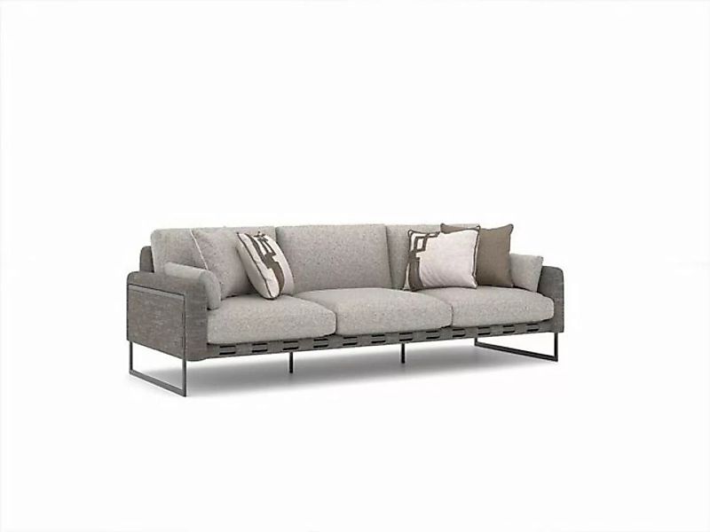 JVmoebel 3-Sitzer Wohnzimmer Luxus Grau Dreisitzer Sofa Modern Textil, 1 Te günstig online kaufen