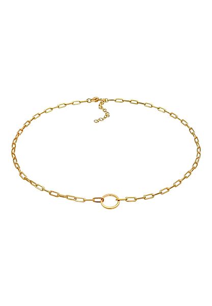 Elli Premium Choker Gliederkette länglich Kreis günstig online kaufen