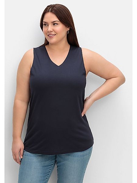 Sheego Tanktop Große Größen mit doppellagigem günstig online kaufen
