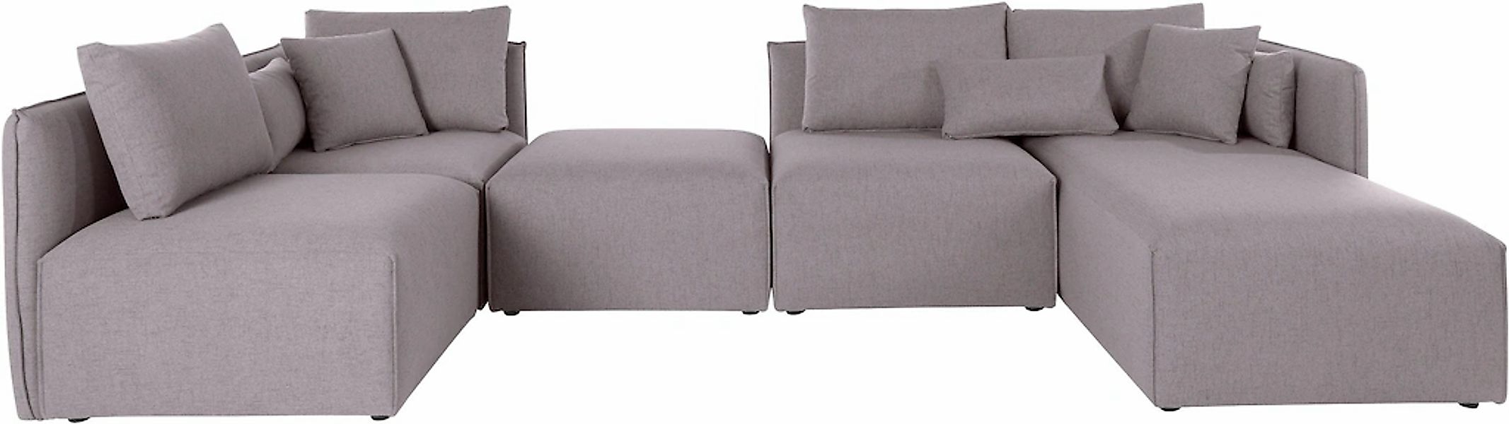 OTTO home Wohnlandschaft "Nöre U-Form" 5 Teile, in vielen Bezugsqualitäten günstig online kaufen