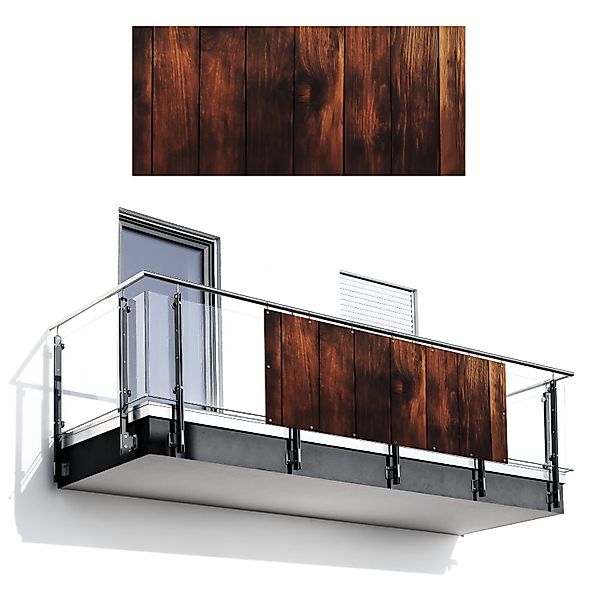 MuchoWow Balkonsichtschutz Holz - Regale - günstig online kaufen