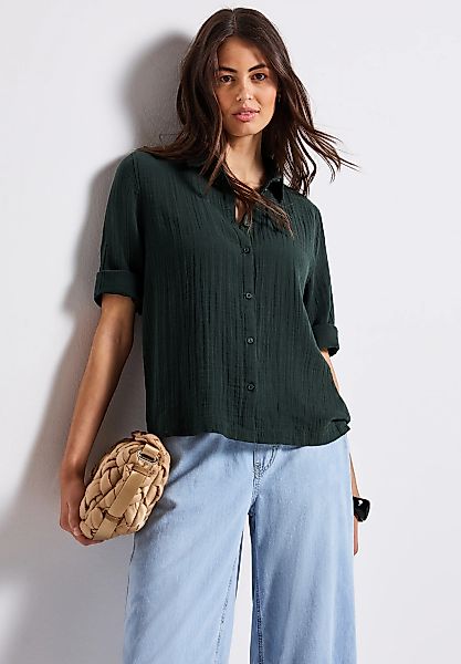 STREET ONE Hemdbluse, im Musselin-Look günstig online kaufen