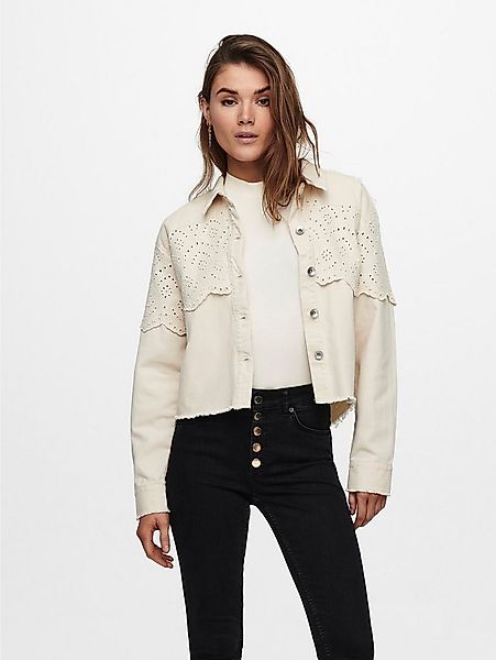 ONLY Kurzjacke ONLELENA CROCHET JACKET NC OTW mit hochwertiger Lochspitze günstig online kaufen