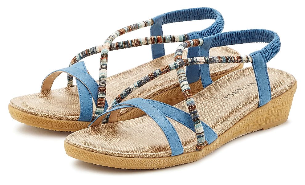 Vivance Sommerschuh Sandale mit dezenten Schmuckelementen, günstig online kaufen