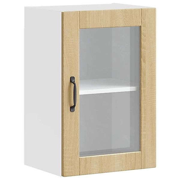 vidaXL Küchen-Hängeschrank mit Glastür Porto Sonoma-Eiche 854010 günstig online kaufen