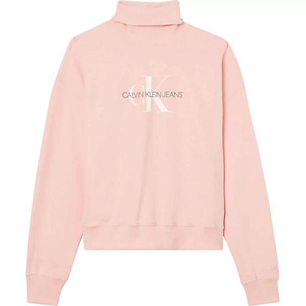 Calvin Klein Jeans Mid Scale Monogram Rollkragen-sweatshirt L Blossom günstig online kaufen