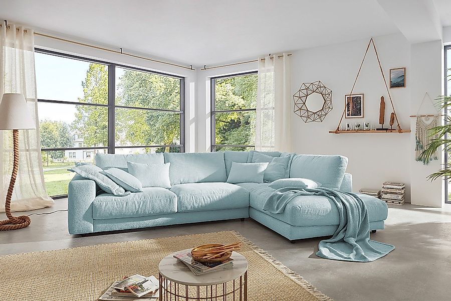 KAWOLA Ecksofa MADELINE, Couch L-Form rechts günstig online kaufen