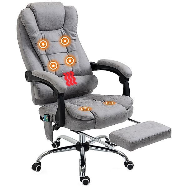 Vinsetto Bürostuhl mit Vibrationsmassage Ergonomischer Schreibtischstuhl mi günstig online kaufen