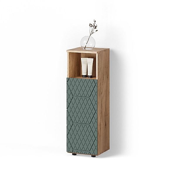Livinity® Midischrank Ronco, Grün/Goldkraft Eiche/Grün, 30 günstig online kaufen