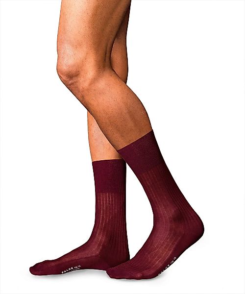 FALKE No. 10 Pure Fil d´Écosse Gentlemen Socken, Herren, 41-42, Rot, Uni, B günstig online kaufen