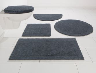 my home Badematte "Kapra, Badvorleger, Badezimmer Teppich" Höhe 14 mm beids günstig online kaufen