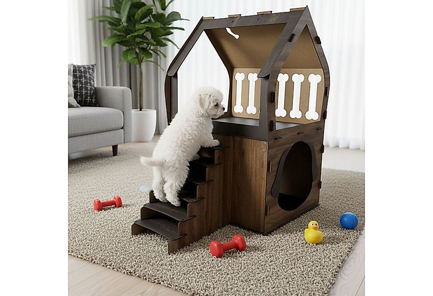 Jungengel Hundehütte 3XL Hundehaus Hundebett Indoor Tierbett Tierhaus Hunde günstig online kaufen