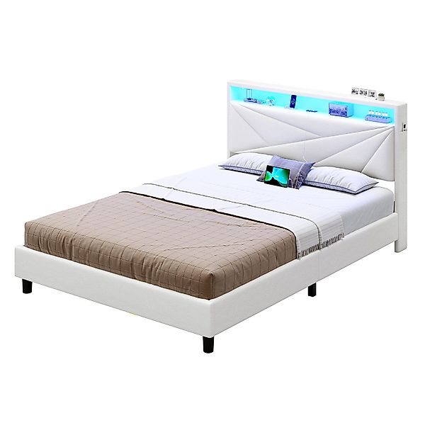 KIMENICH Polsterbett mit LED Beleuchtung und günstig online kaufen