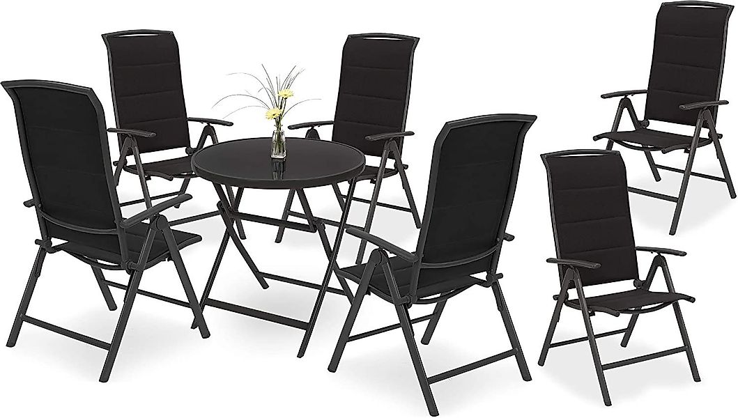 BRUBAKER Garten-Essgruppe Garten Sitzgruppe Milano, (Set), günstig online kaufen