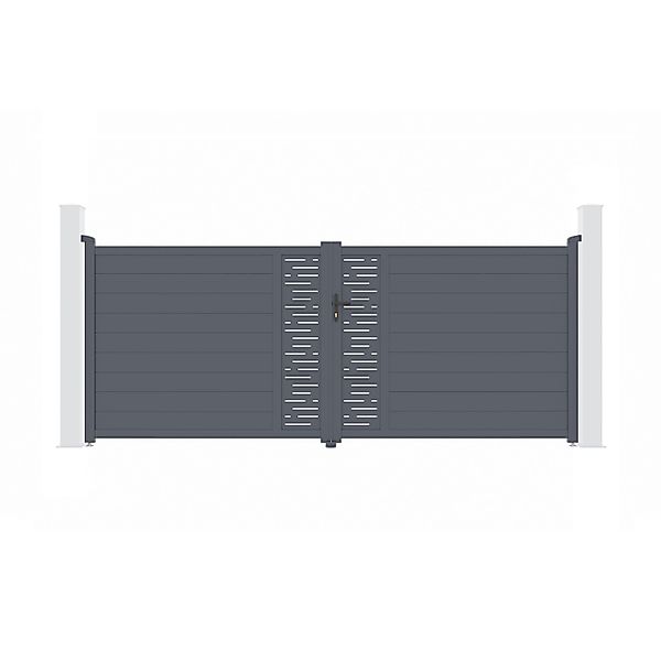Casanoov Flügeltor Elektrisch 4M Arlberg H 160Cm & Drehtorantrieb Bunker B5 günstig online kaufen