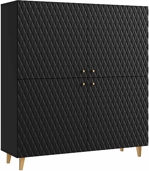 Home affaire Highboard "Phuket, Front MDF" moderne Kommode mit 4 Türen und günstig online kaufen