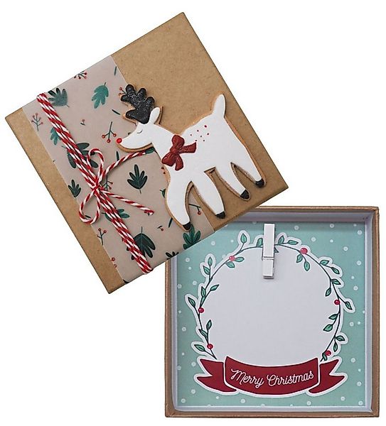 ZauberDeko Geschenkbox Geldgeschenk Weihnachten MIT NAME Natur Rentier Schl günstig online kaufen