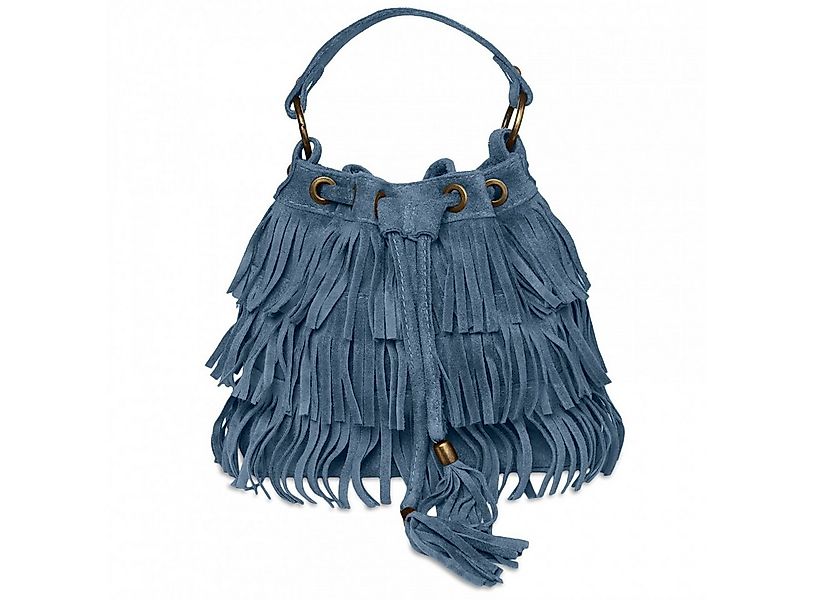 Caspar Henkeltasche CASPAR TL677 Damen Wildleder Fransen Tasche Beutel günstig online kaufen