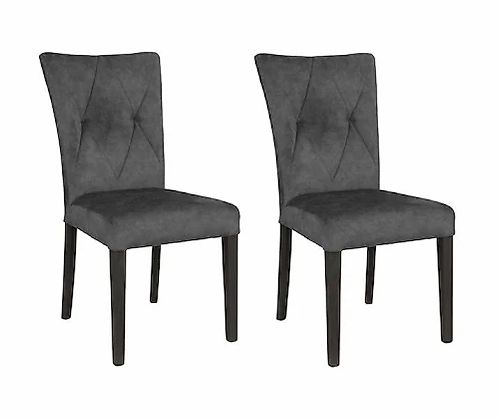 Home affaire 4-Fußstuhl »Diamond« (Set) 2 Stk.Sitz und Ruecken gepolstert günstig online kaufen