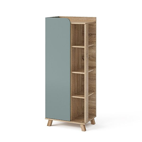 Vicco Midischrank Karen, Sonoma/Blau-Grau, 50 x günstig online kaufen