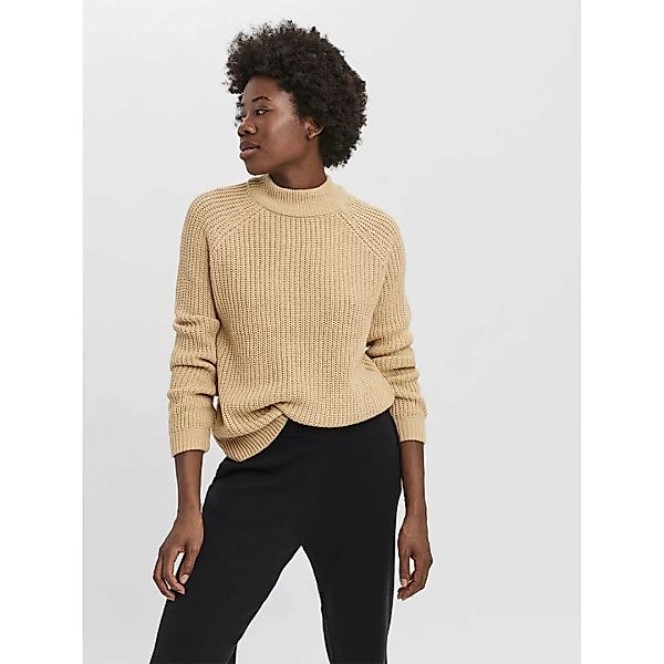 Vero Moda Lea Stehkragen Sweater M White Pepper günstig online kaufen