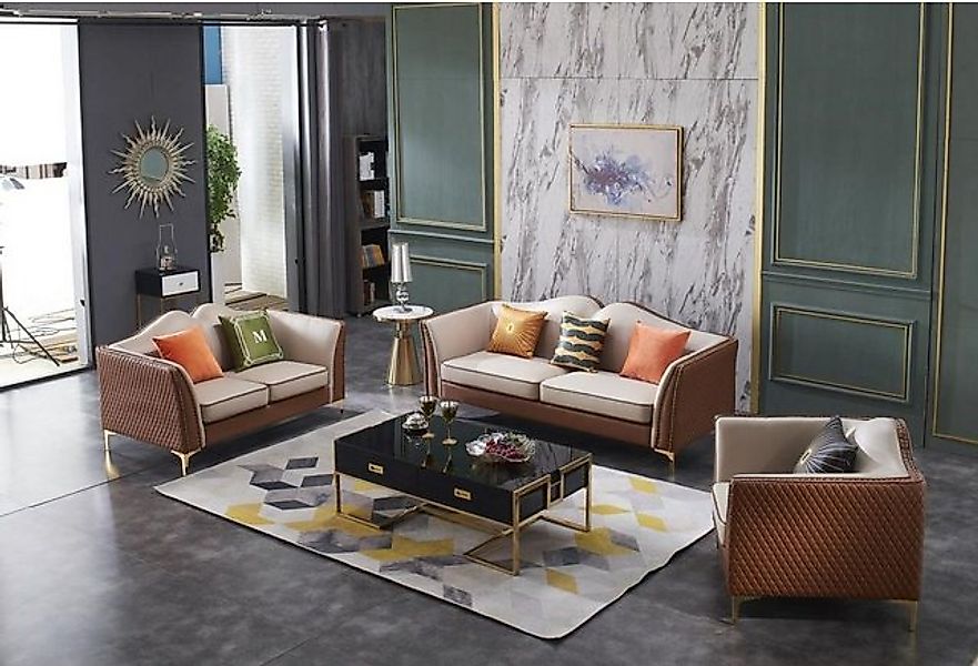 JVmoebel Sofa Sofagarnitur 3+1 Sitzer Klassischer Wohnlandschaft Sofas Couc günstig online kaufen