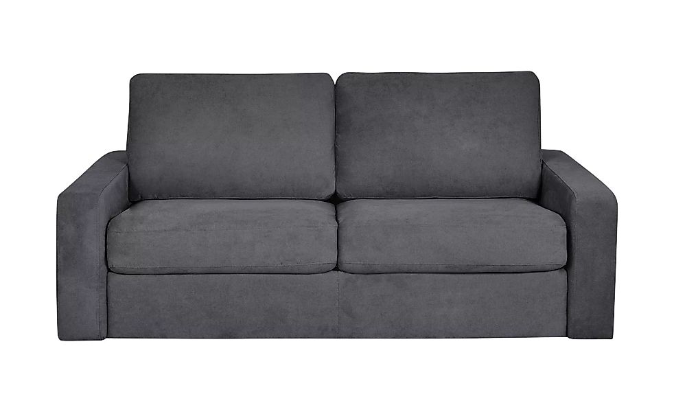 Sofa - schwarz - 195 cm - 90 cm - 100 cm - Polstermöbel > Sofas > 3-Sitzer günstig online kaufen