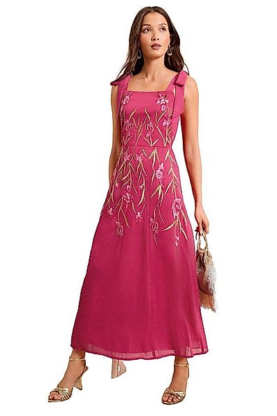 Love & Roses Midikleid Love & Roses Midaxi-Kleid mit Stick (1-tlg) günstig online kaufen