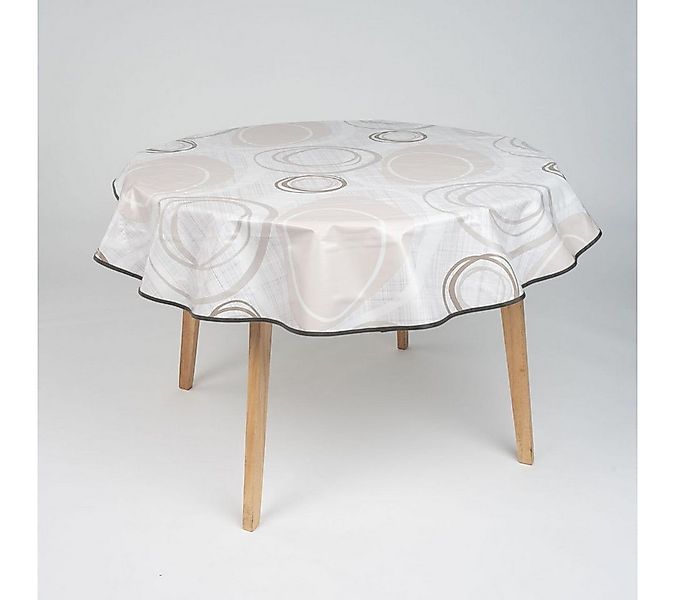 laro Tischdecke 160cm runde Wachstuchtischdecke Saum-Eingefasst günstig online kaufen