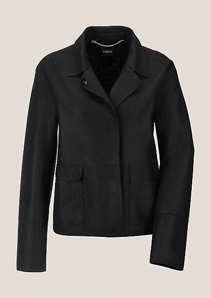 MADELEINE Kurzblazer "Kurzblazer Wollblazer mit Klappkragen und Pattentasch günstig online kaufen