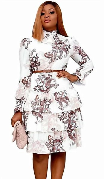 ZWY Dirndl Bedrucktes Damenkleid Bankett-Abendkleid kleid Freizeit günstig online kaufen