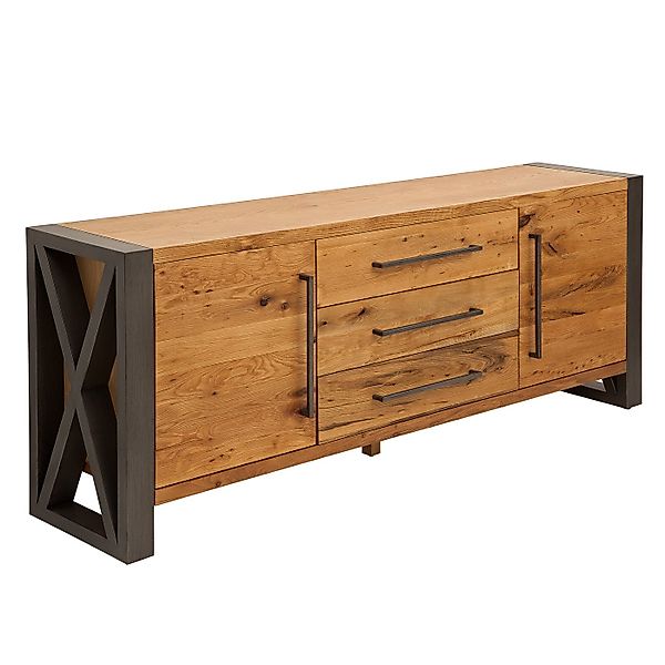 riess-ambiente Sideboard THOR 200cm natur, Massivholz · Anrichte · Wildeich günstig online kaufen