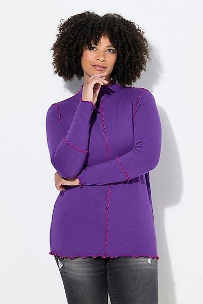 Angel of Style T-Shirt Strickshirt Basic Slim Fit Color Wellen-Nähte günstig online kaufen