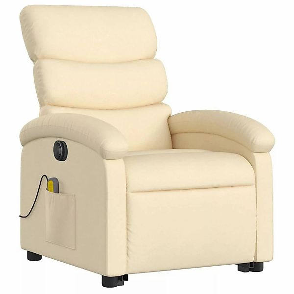 vidaXL Elektrischer Massagesessel mit Aufstehhilfe Creme Stoff Modell 8 günstig online kaufen