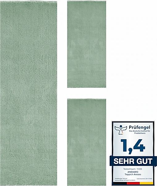 Andiamo Bettumrandung »Arezzo«, (1 tlg.), Uni Farben, weicher Flor, waschba günstig online kaufen