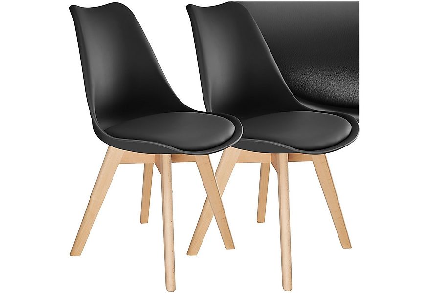 tectake Esszimmerstuhl Küchenstuhl Frederikke ergonomisch, mit Filzgleiter, günstig online kaufen