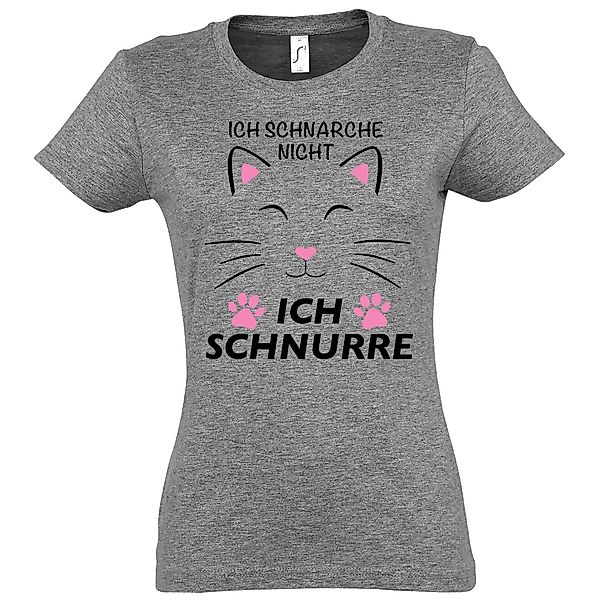 Youth Designz Print-Shirt Schnarchen Schnurren Katze günstig online kaufen