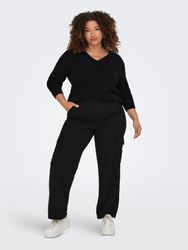 ONLY CARMAKOMA Strickpullover Strick Langarm V-Neck günstig online kaufen