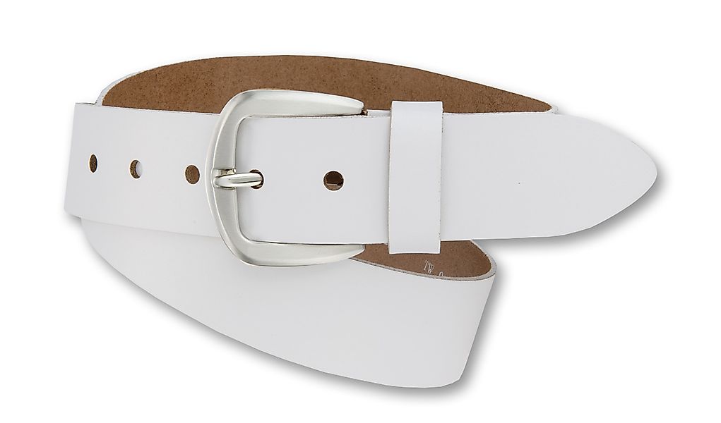 BERND GÖTZ Ledergürtel "Ledergürtel mit silberfarbener Schließe" günstig online kaufen