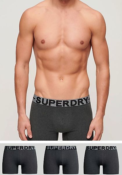 Superdry 3-er Set Boxer Briefs Schwarz, Orange & Grau günstig online kaufen