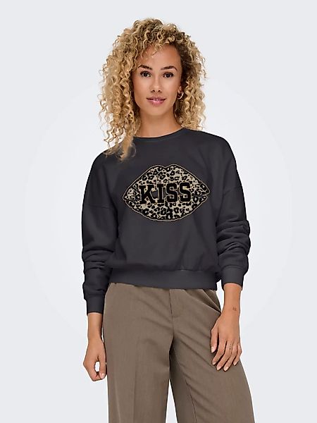 ONLY Sweatshirt "ONLLAUREN L/S LEO O-NECK CC SWT" günstig online kaufen