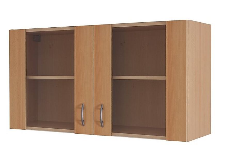 Flex-Well Glashängeschrank Glashängeschrank Küche - 100 cm breit - Buche – günstig online kaufen