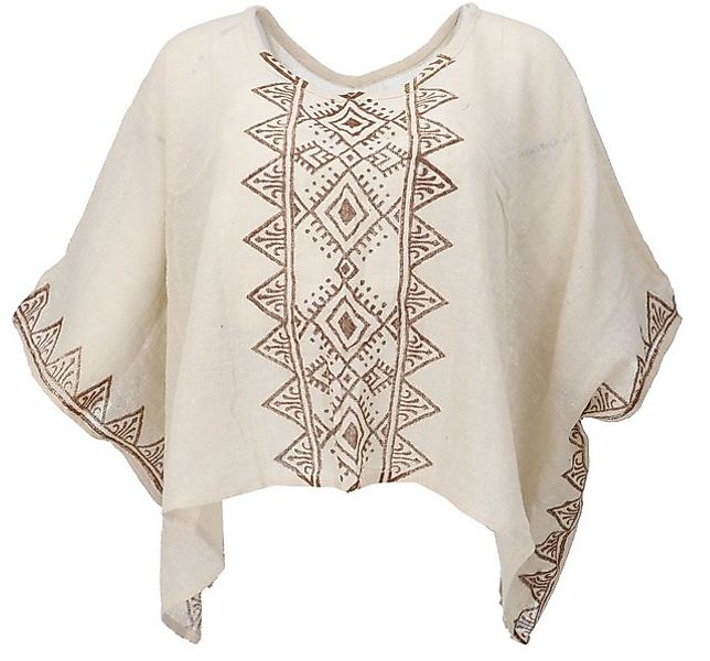 Guru-Shop Longbluse Weites Boho Blusentop mit Fledermausärmeln,.. alternati günstig online kaufen