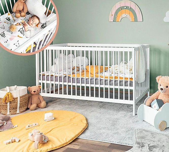 Alcube Komplettbett TONI aus Buche, mit Alcube freiwilliger schlafen, Babyb günstig online kaufen