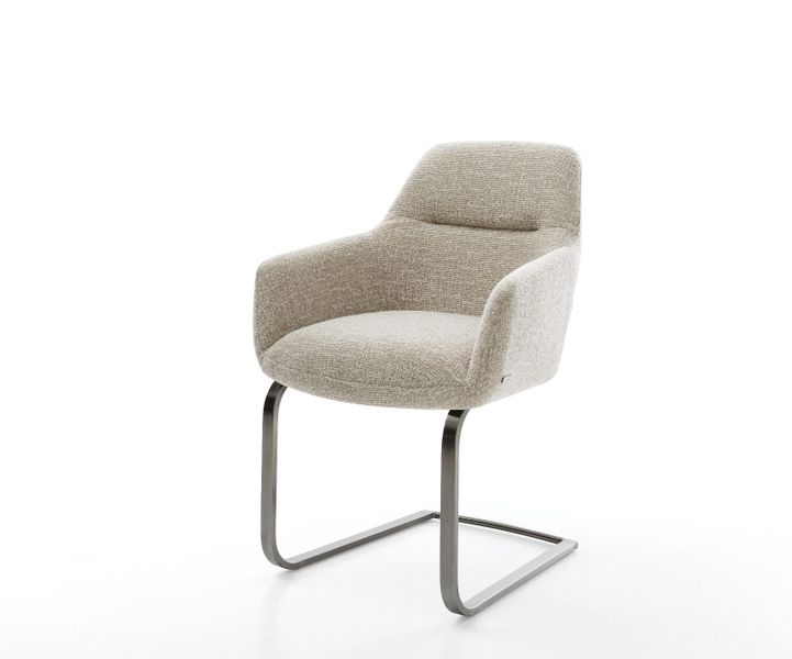 DELIFE Polsterstuhl Pejo-Flex, Freischwinger flach Graphit günstig online kaufen